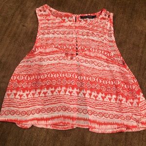 Orange and white pattern blouse from LF